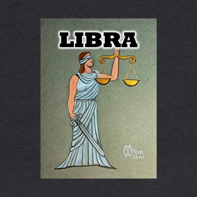 Libra the Scales zodiac sign by Matt Starr Fine Art